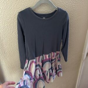 Rainbow Tea Long Sleeve Dress